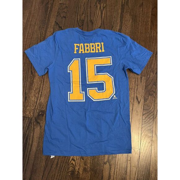 Robby Fabbri Reebok St. Louis Blues 2017 Winter Classic Jersey T-Shirt Men's S - Picture 2 of 4